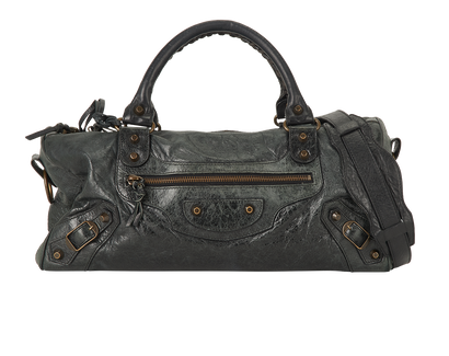 City Bag, £495, Handbags, Green, Leather, Front view
